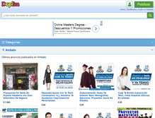 Tablet Screenshot of ambato.doplim.ec