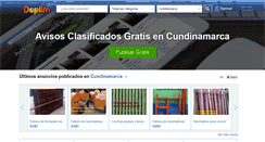 Desktop Screenshot of cundinamarca.doplim.com.co