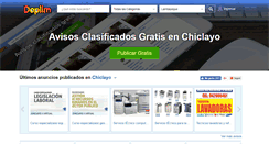 Desktop Screenshot of chiclayo.doplim.com.pe