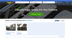 Desktop Screenshot of ilha-solteira.doplim.com.br